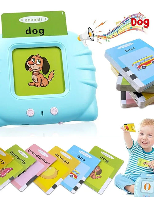 Load image into Gallery viewer, Early Education Flash Card Learning Toys Talking Flashcards for Kids Preschool English Electronic Audio Book Machine Gift
